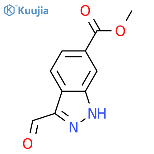 3-Formyl-6-indazolecarboxylic Acid methyl ester structure