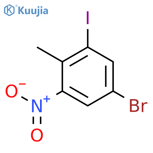 5-Bromo-1-iodo-2-methyl-3-nitrobenzene structure