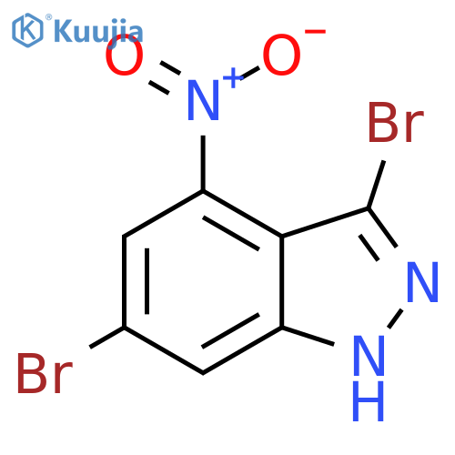 3,6-Dibromo-4-nitro-1H-indazole structure