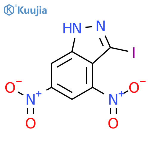3-Iodo-4,6-dinitro-1H-indazole structure