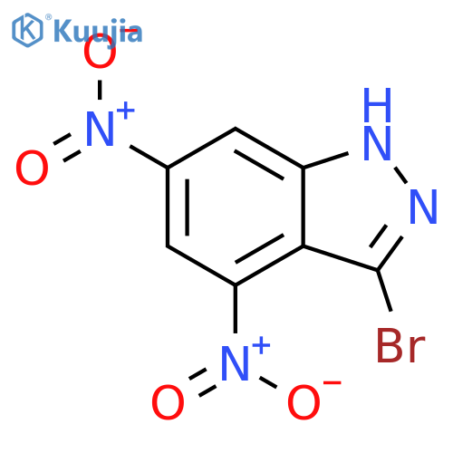 3-Bromo-4,6-dinitro (1H)indazole structure