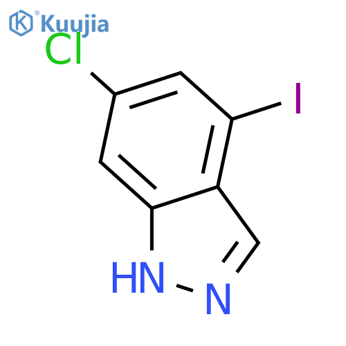 6-Chloro-4-iodo-1H-indazole structure
