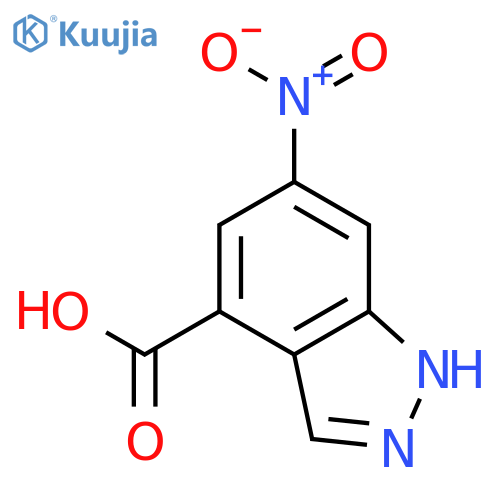 6-Nitro-4-(1H)-indazole-carboxylic Acid structure
