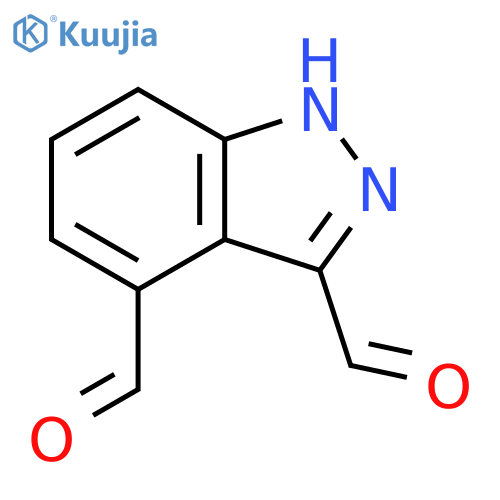 1h-indazole-3,4-dicarbaldehyde structure