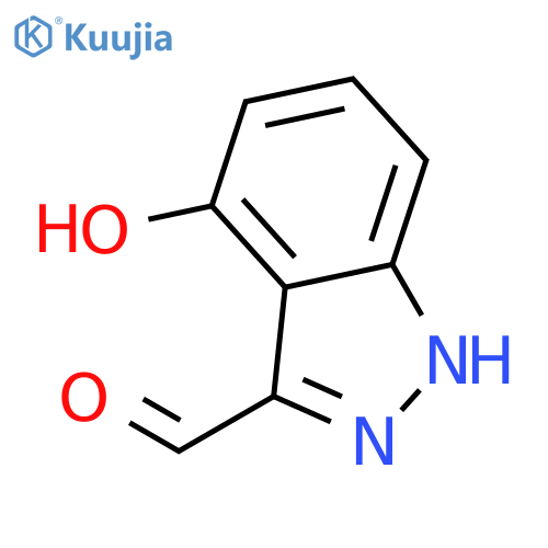 4-Hydroxy-1H-indazole-3-carbaldehyde structure