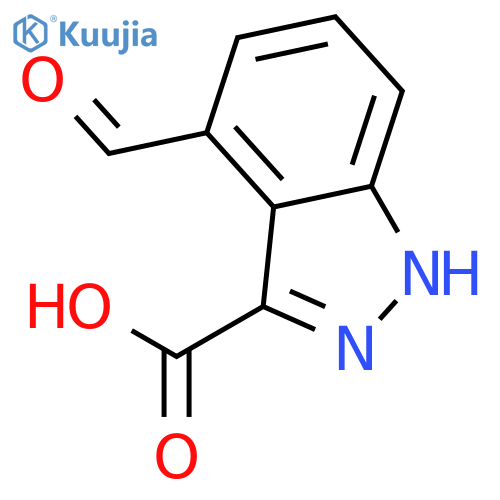4-Formyl-1H-indazole-3-carboxylic acid structure