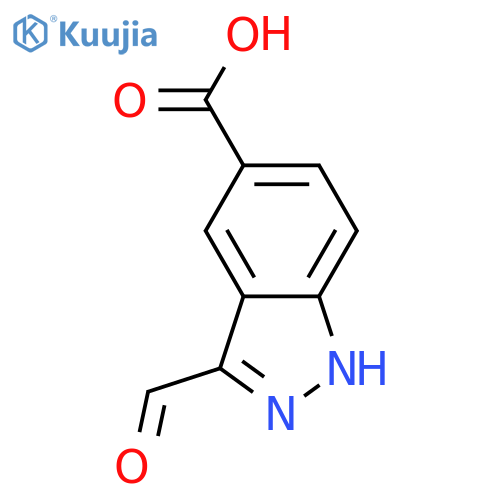 3-Formyl-1H-indazole-5-carboxylic acid structure