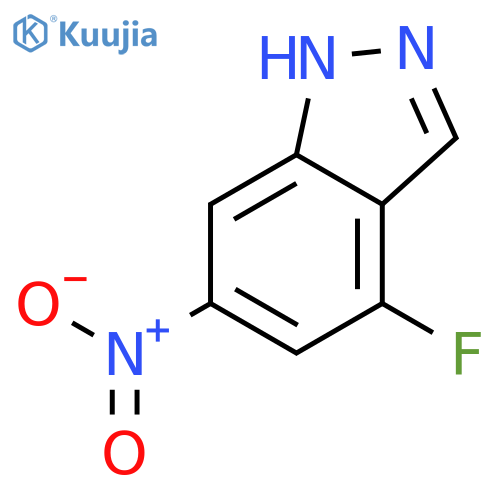 4-Fluoro-6-nitro-1H-indazole structure