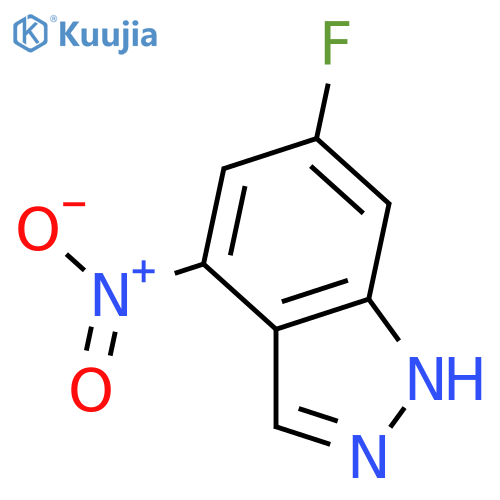 6-Fluoro-4-nitro-1H-indazole structure
