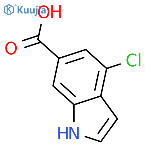 4-Chloro-1H-indole-6-carboxylic acid structure