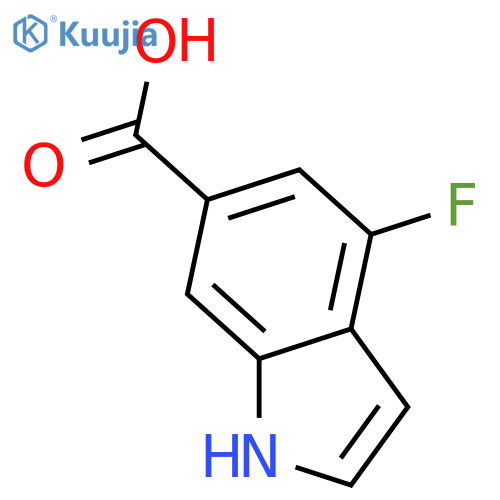 4-Fluoro-1H-indole-6-carboxylic Acid structure