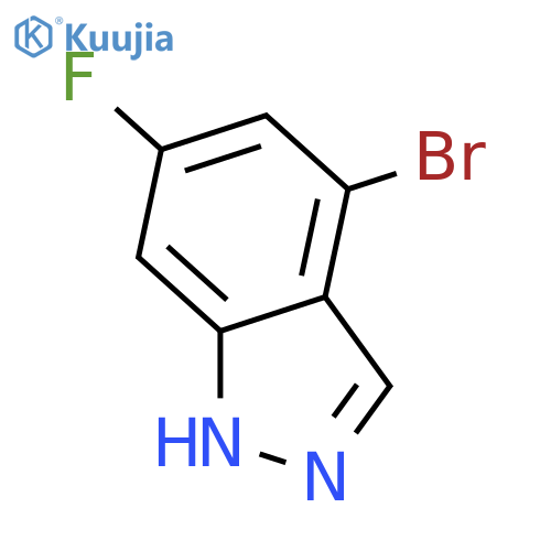 4-Bromo-6-fluoro-1H-indazole structure