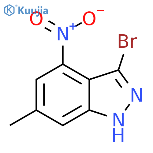 3-Bromo-6-methyl-4-nitro-1H-indazole structure