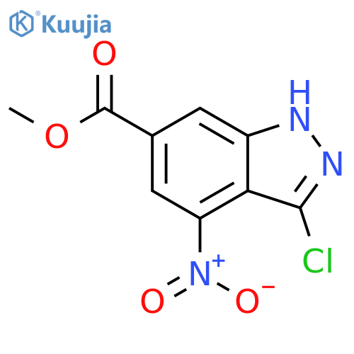 3-Chloro-4-nitro-6-indazolecarboxylic Acid Methyl Ester structure