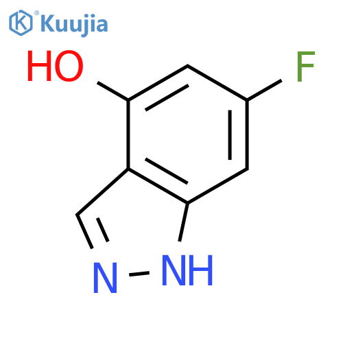 6-Fluoro-4-hydroxy (1H)indazole structure