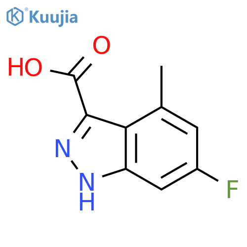 6-FLUORO-4-METHYL-3-(1H)INDAZOLE CARBOXYLIC ACID structure