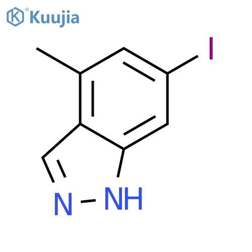 6-Iodo-4-methyl-(1H)indazole structure
