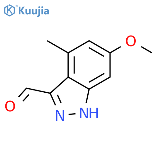 6-Methoxy-4-methyl-1H-indazole-3-carbaldehyde structure