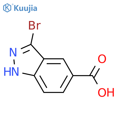 3-Bromo-1H-indazole-5-carboxylic acid structure