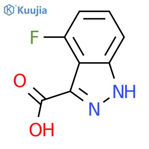 4-Fluoro-1H-indazole-3-carboxylic acid structure