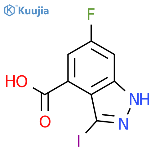 6-Fluoro-3-iodo-1H-indazole-4-carboxylic acid structure