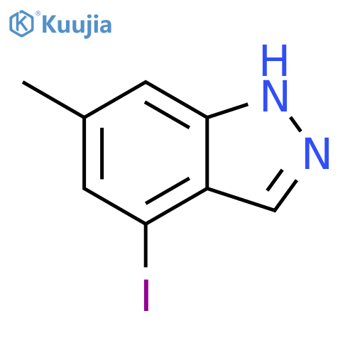 4-Iodo-6-methyl-(1H)indazole structure