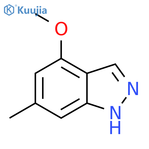 4-Methoxy-6-methyl (1H)indazole structure