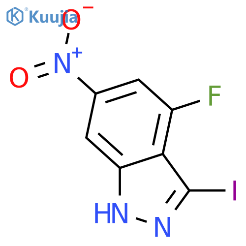 4-Fluoro-3-iodo-6-nitroindazole structure