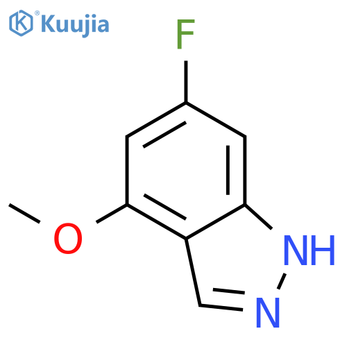 6-Fluoro-4-methoxy-(1H)indazole structure