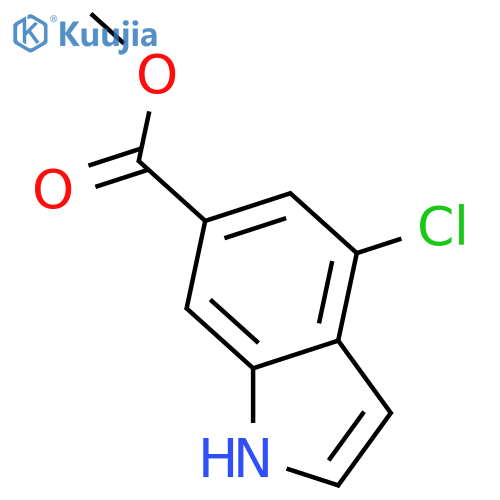 Methyl 4-chloro-1H-indole-6-carboxylate structure