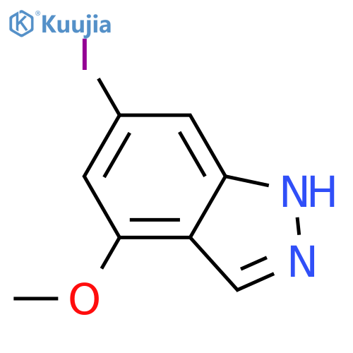 6-Iodo-4-methoxy-1H-indazole structure