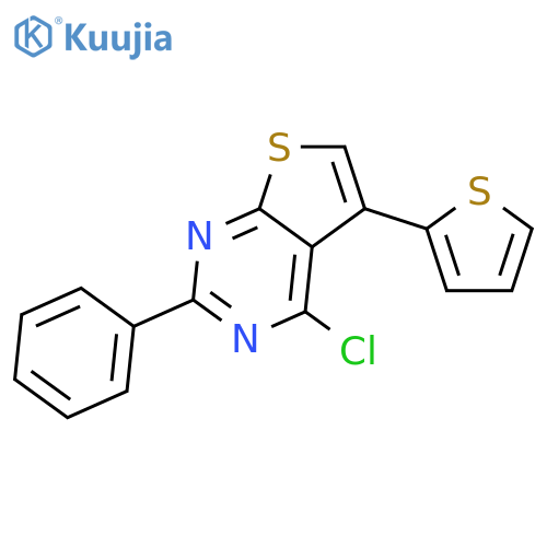 4-chloro-2-phenyl-5-(thiophen-2-yl)thieno2,3-dpyrimidine structure