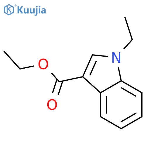 1H-INDOLE-3-CARBOXYLIC ACID, 1-ETHYL-, ETHYL ESTER structure