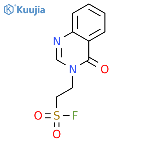 2-(4-oxo-3,4-dihydroquinazolin-3-yl)ethane-1-sulfonyl fluoride structure