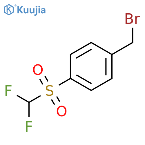 1-(Bromomethyl)-4-difluoromethanesulfonylbenzene structure