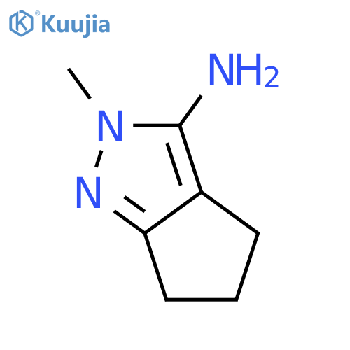 2-methyl-2H,4H,5H,6H-cyclopentacpyrazol-3-amine structure