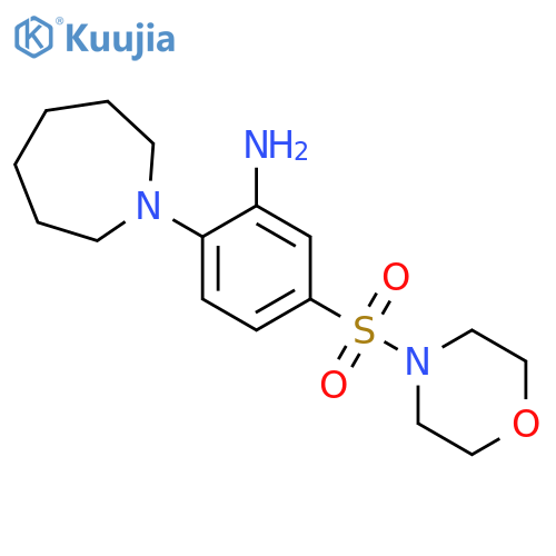 2-(azepan-1-yl)-5-(morpholine-4-sulfonyl)aniline structure