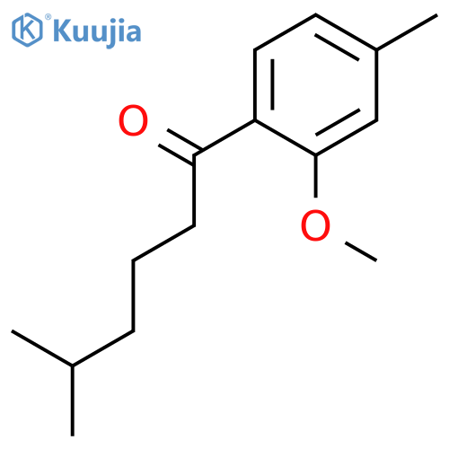1-Hexanone, 1-(2-methoxy-4-methylphenyl)-5-methyl- structure