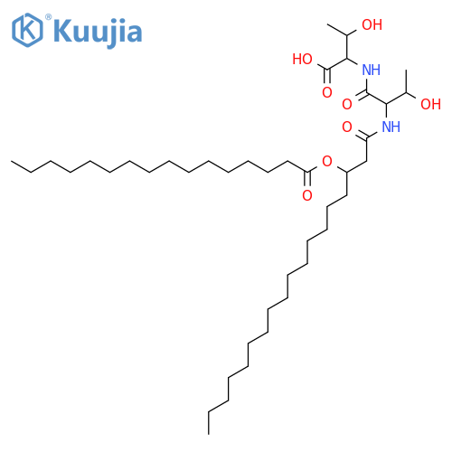 L-Threonine, N-[N-[1-oxo-3-[(1-oxohexadecyl)oxy]octadecyl]-L-threonyl]- structure