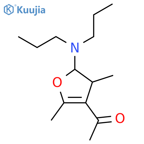Ethanone, 1-[5-(dipropylamino)-4,5-dihydro-2,4-dimethyl-3-furanyl]- structure