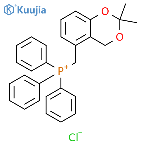 Phosphonium, [(2,2-dimethyl-4H-1,3-benzodioxin-5-yl)methyl]triphenyl-, chloride (1:1) structure