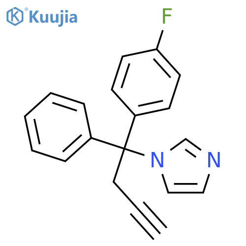 1H-Imidazole, 1-[1-(4-fluorophenyl)-1-phenyl-3-butynyl]- structure