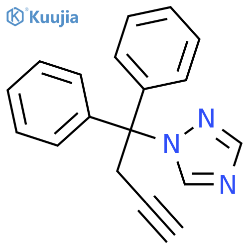1H-1,2,4-Triazole, 1-(1,1-diphenyl-3-butynyl)- structure