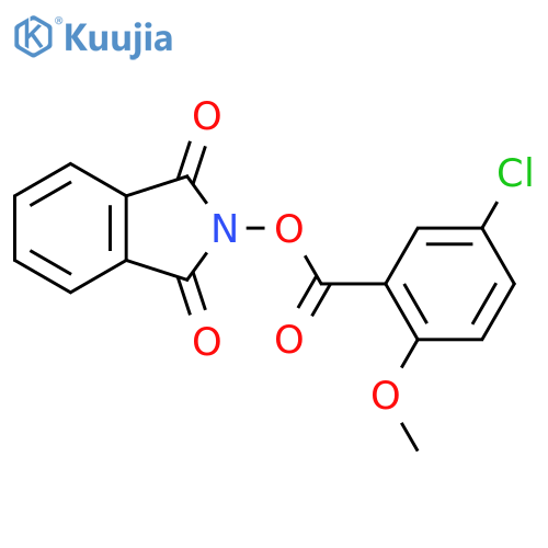 1,3-dioxo-2,3-dihydro-1H-isoindol-2-yl 5-chloro-2-methoxybenzoate structure