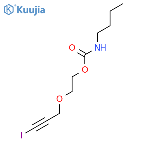 Carbamic acid, butyl-, 2-[(3-iodo-2-propynyl)oxy]ethyl ester structure