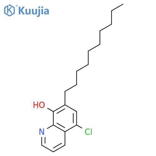 8-Quinolinol, 5-chloro-7-decyl- structure