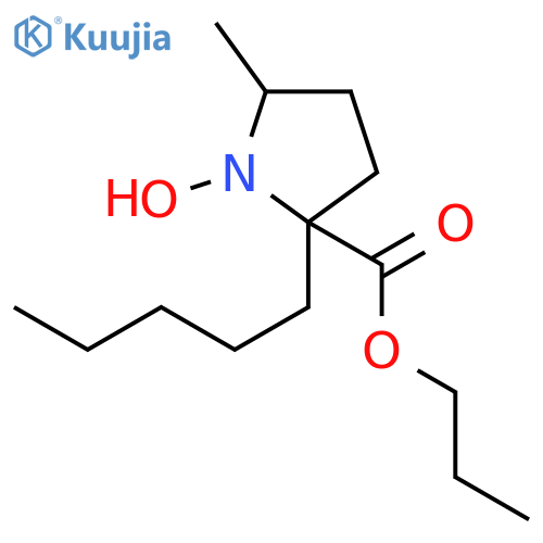1-Pyrrolidinyloxy, 5-methyl-2-pentyl-2-(propoxycarbonyl)- structure