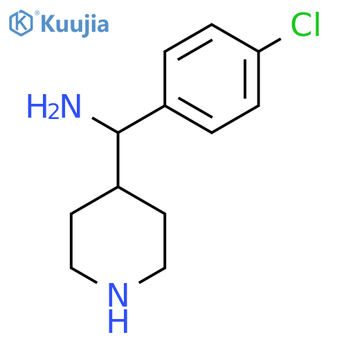 (4-Chlorophenyl)(piperidin-4-yl)methanamine structure