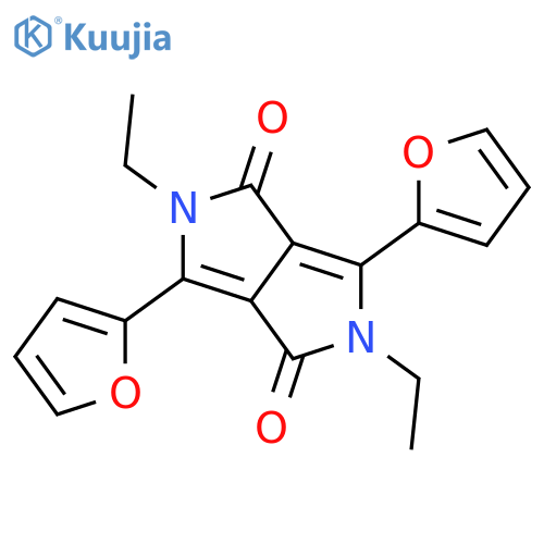 Pyrrolo[3,4-c]pyrrole-1,4-dione, 2,5-diethyl-3,6-di-2-furanyl-2,5-dihydro- structure