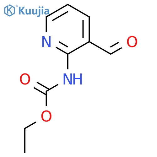 Carbamic acid, (3-formyl-2-pyridinyl)-, ethyl ester structure